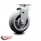 Service Caster 6 Inch Thermoplastic Rubber Wheel Swivel Caster with Roller Bearing SCC SCC-20S620-TPRRD - alternate 2